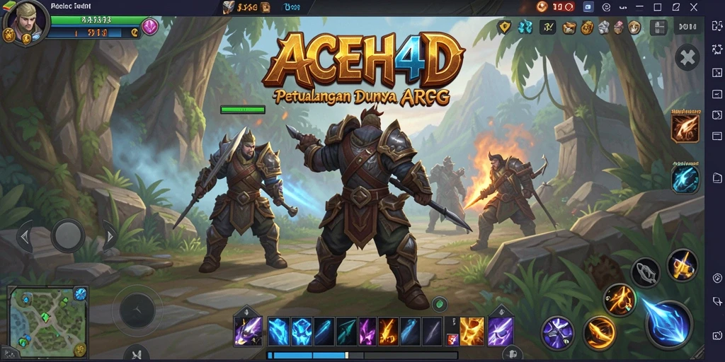 Tampilan gameplay menakjubkan dalam ACEH4D, penuh aksi dan petualangan.