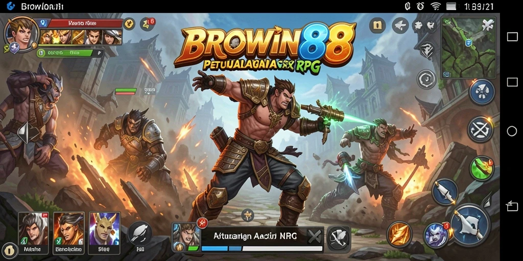 Tangkapan layar dari gameplay BROWIN88 yang menggambarkan aksi petualangan seru.