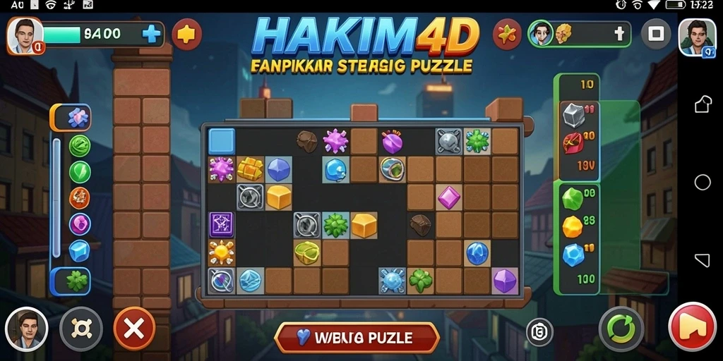 Screenshot HAKIM4D menunjukkan gameplay menantang dan menarik dari Puzzle.