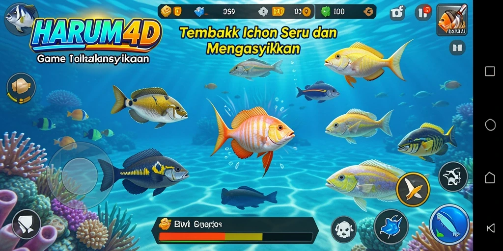 Tampilan menakjubkan dari gameplay Tembak Ikan HARUM4D.