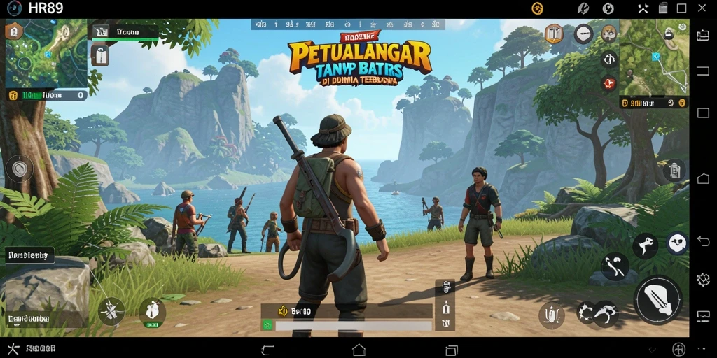 Screenshot utama dari gameplay Open World HR89 yang menampilkan petualangan seru.