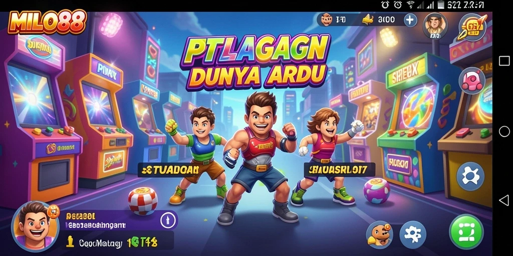 Tampilan gameplay menarik dari MILO88 dalam dunia arcade.