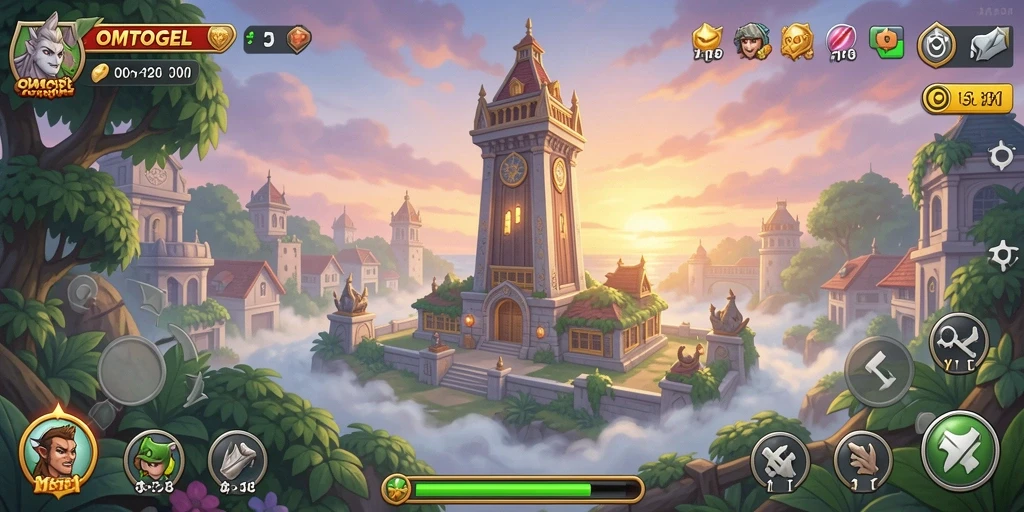 Gameplay seru dengan pertahanan menara yang strategis.