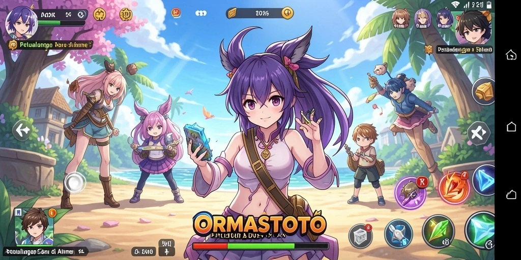 Tampilan gameplay seru dari ORMASTOTO yang penuh warna.