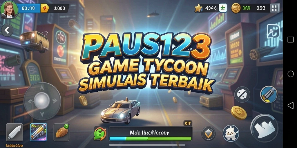 Screenshot gameplay PAUS123 menampilkan aksi pengelolaan bisnis yang seru.