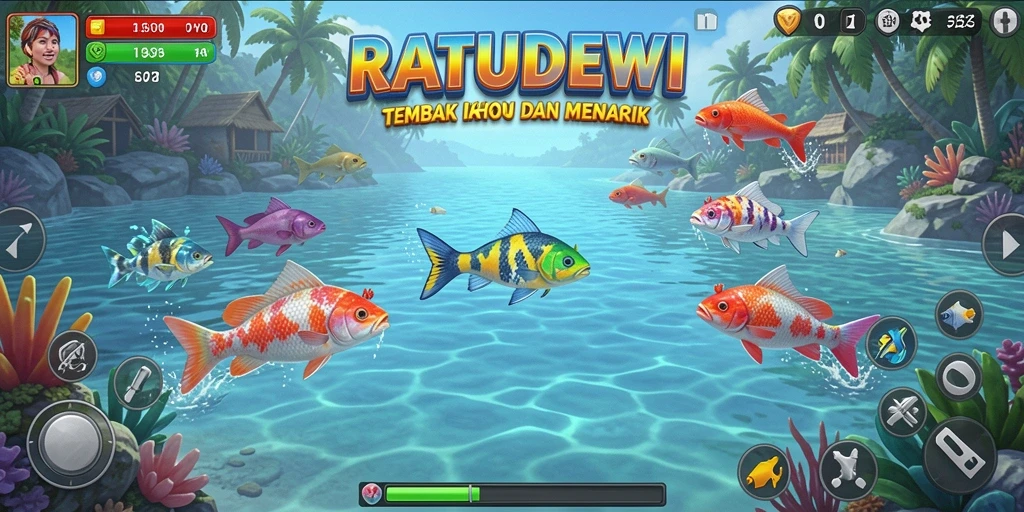 Screenshot gameplay Tembak Ikan yang seru dan interaktif dari RATUDEWI.