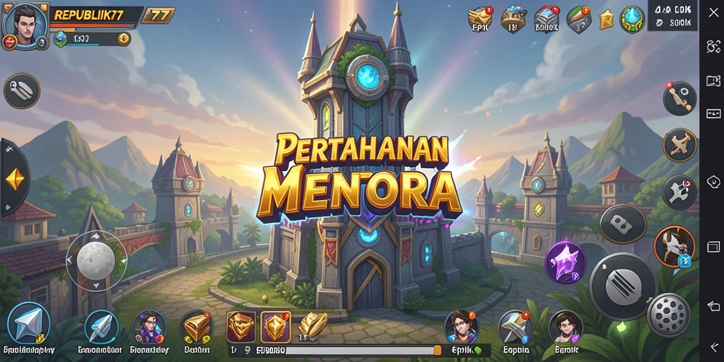 Tangkapan layar menunjukkan aksi mendebarkan dalam gameplay Tower Defense.