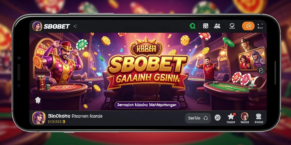 Tampilan menarik dari permainan Kasino di SBOBET.