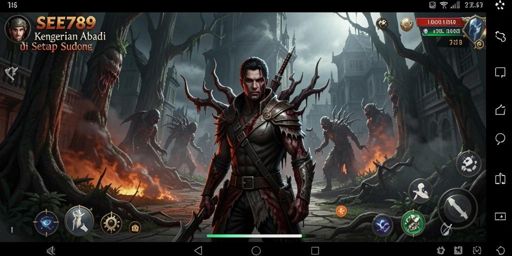 Gameplay seram dengan atmosfer yang mencekam dan menegangkan.
