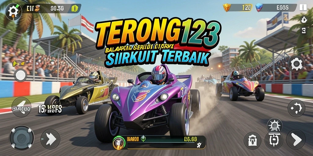 Tampilan seru dari gameplay balap di TERONG123.